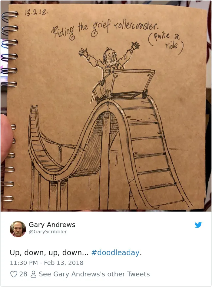 Disney Animator Illustrates Life With Two Children After His Wife Dies, And It Will Break Your Heart