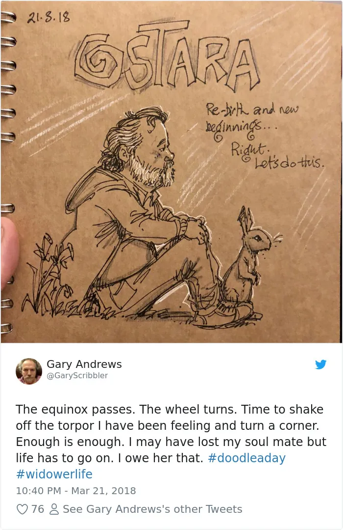 Disney Animator Illustrates Life With Two Children After His Wife Dies, And It Will Break Your Heart