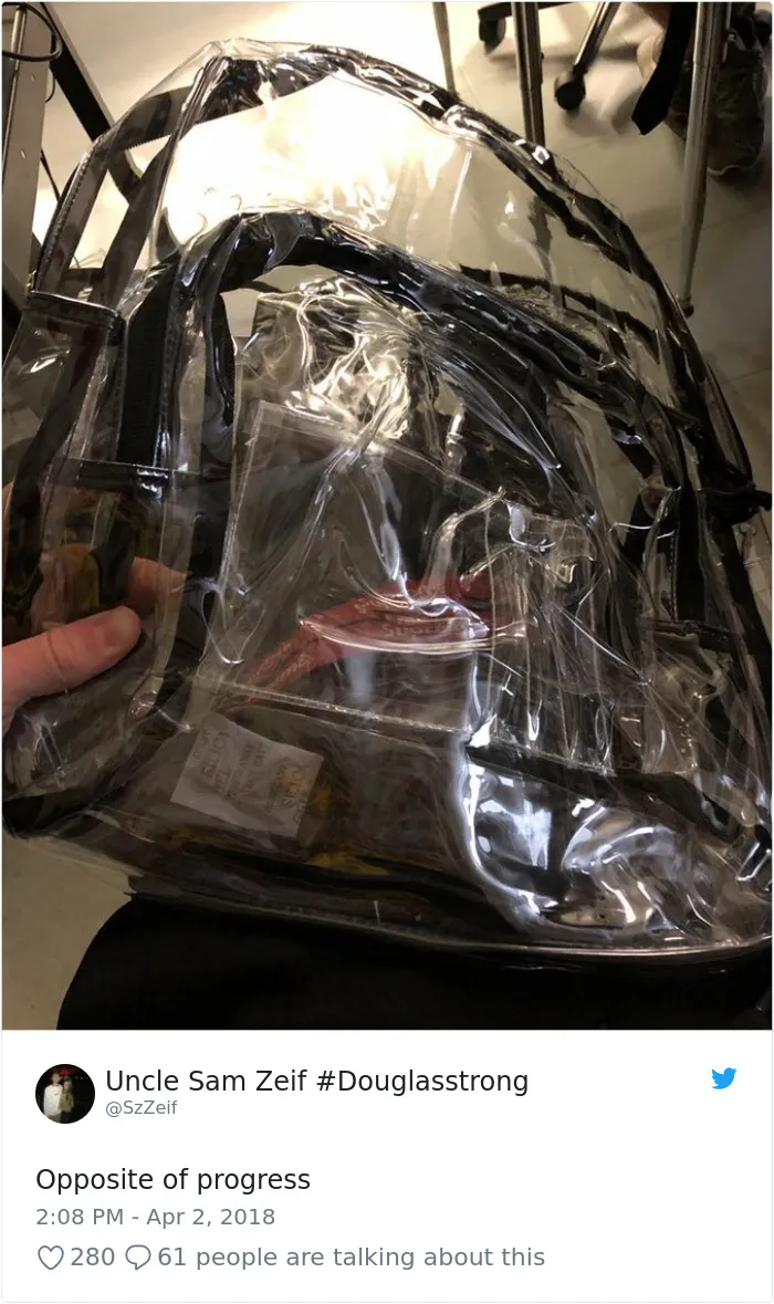 Parkland Students Are Trolling Their Mandatory Clear Backpacks By Carrying Things That Scare Conservatives The Most