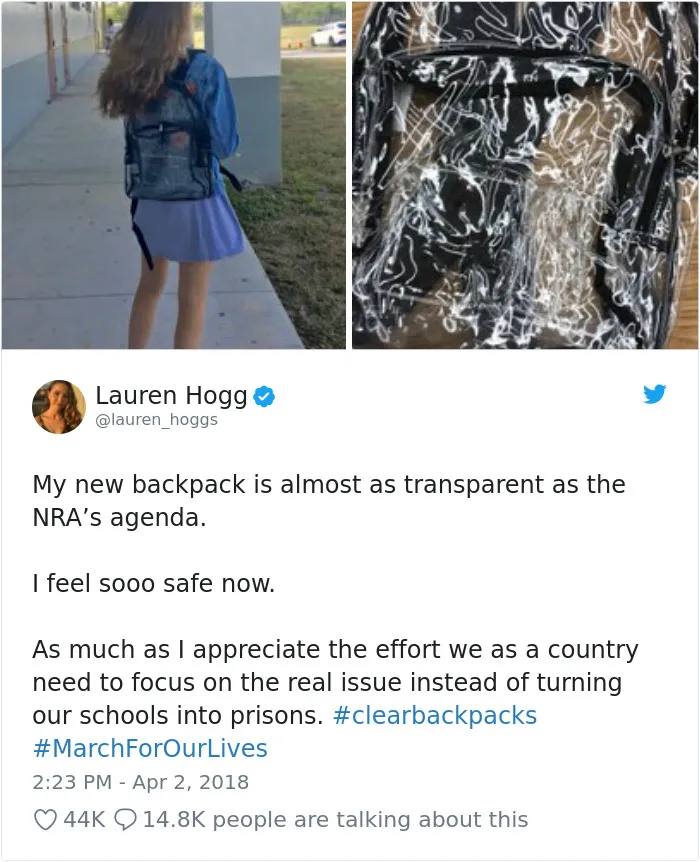 Parkland Students Are Trolling Their Mandatory Clear Backpacks By Carrying Things That Scare Conservatives The Most
