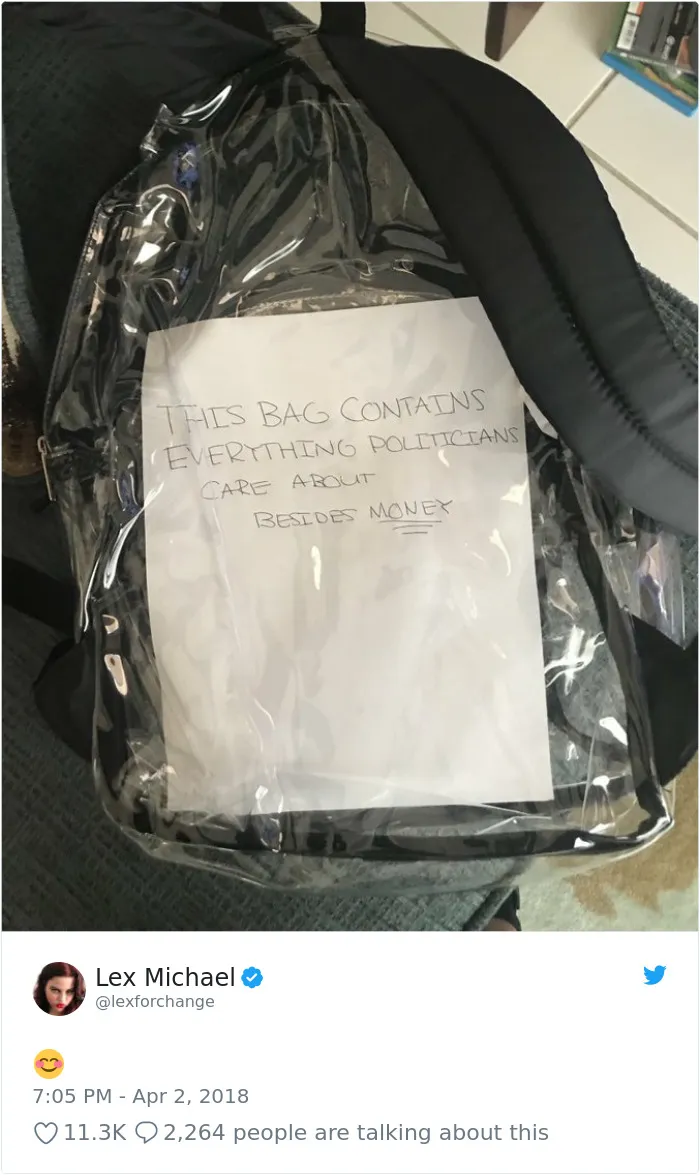 Parkland Students Are Trolling Their Mandatory Clear Backpacks By Carrying Things That Scare Conservatives The Most