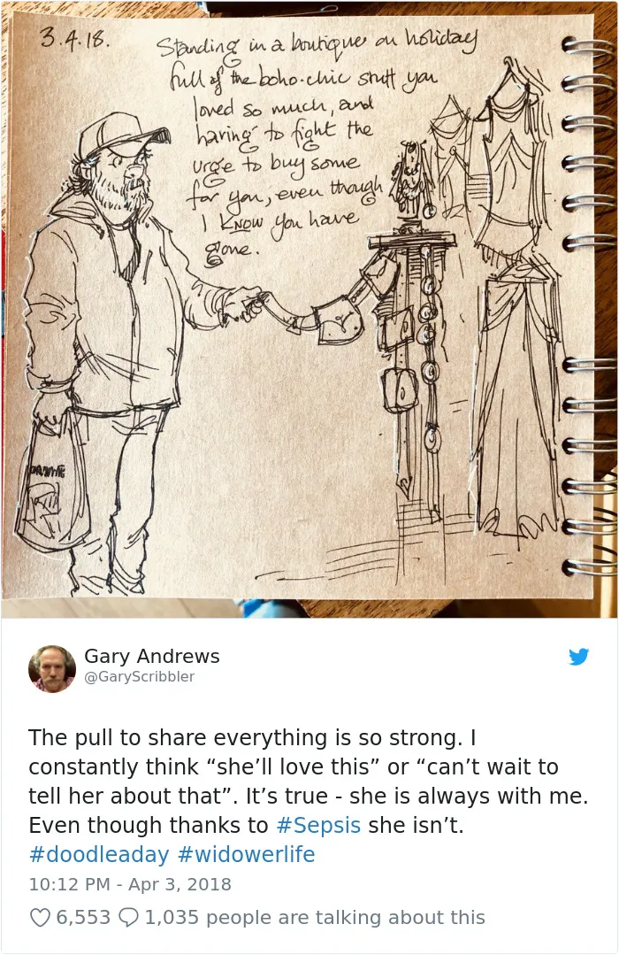 Disney Animator Illustrates Life With Two Children After His Wife Dies, And It Will Break Your Heart