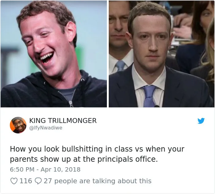 58 Hilarious Ways The Internet Trolled Mark Zuckerberg Testifying Before Congress