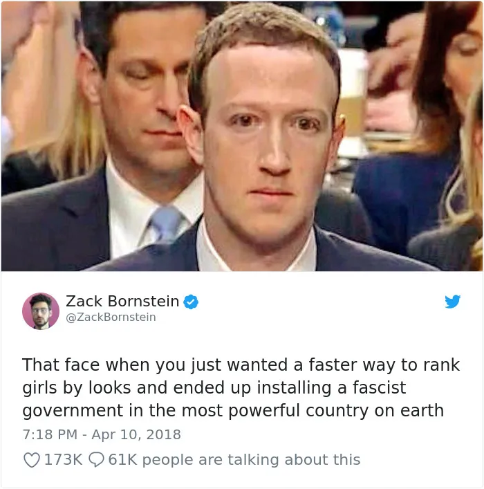 58 Hilarious Ways The Internet Trolled Mark Zuckerberg Testifying Before Congress