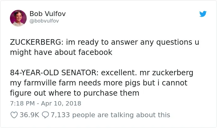58 Hilarious Ways The Internet Trolled Mark Zuckerberg Testifying Before Congress