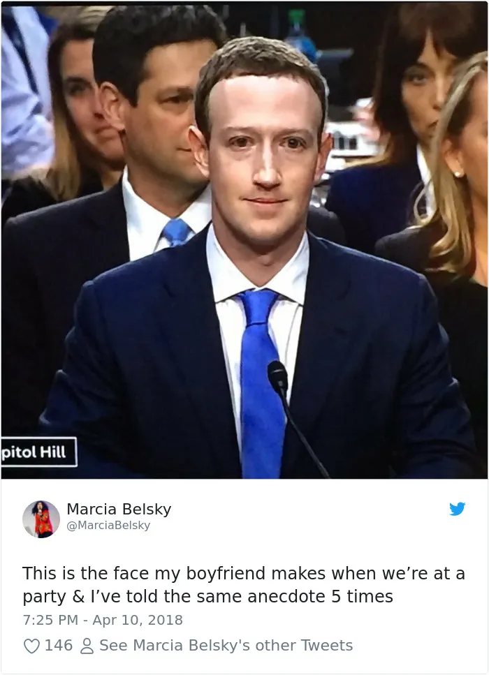 58 Hilarious Ways The Internet Trolled Mark Zuckerberg Testifying Before Congress