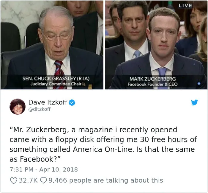 58 Hilarious Ways The Internet Trolled Mark Zuckerberg Testifying Before Congress