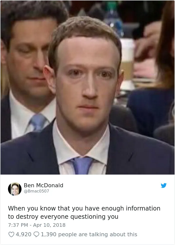 58 Hilarious Ways The Internet Trolled Mark Zuckerberg Testifying Before Congress