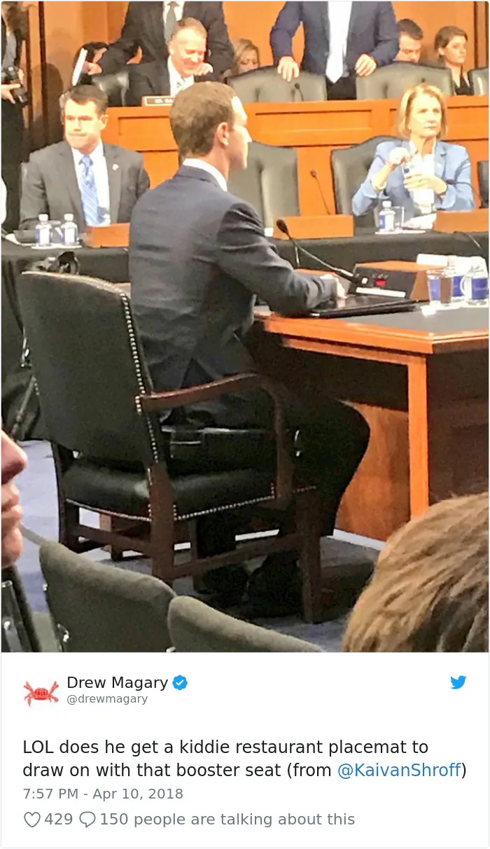 58 Hilarious Ways The Internet Trolled Mark Zuckerberg Testifying Before Congress