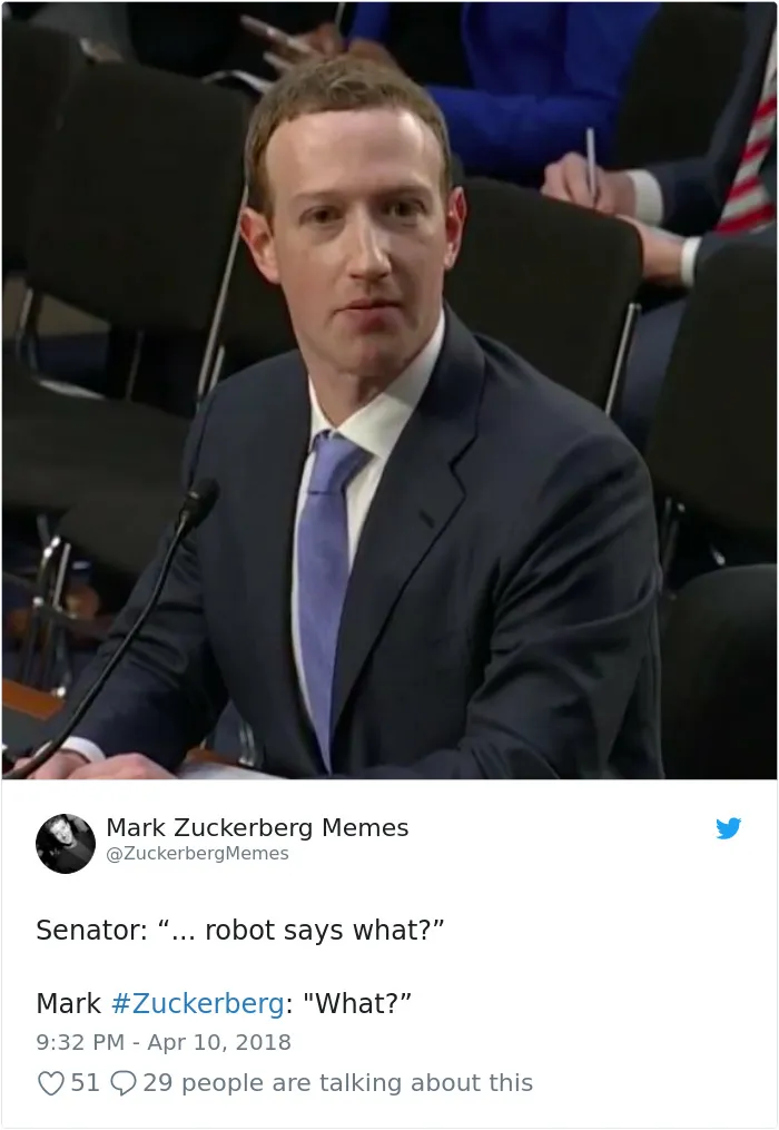 58 Hilarious Ways The Internet Trolled Mark Zuckerberg Testifying Before Congress