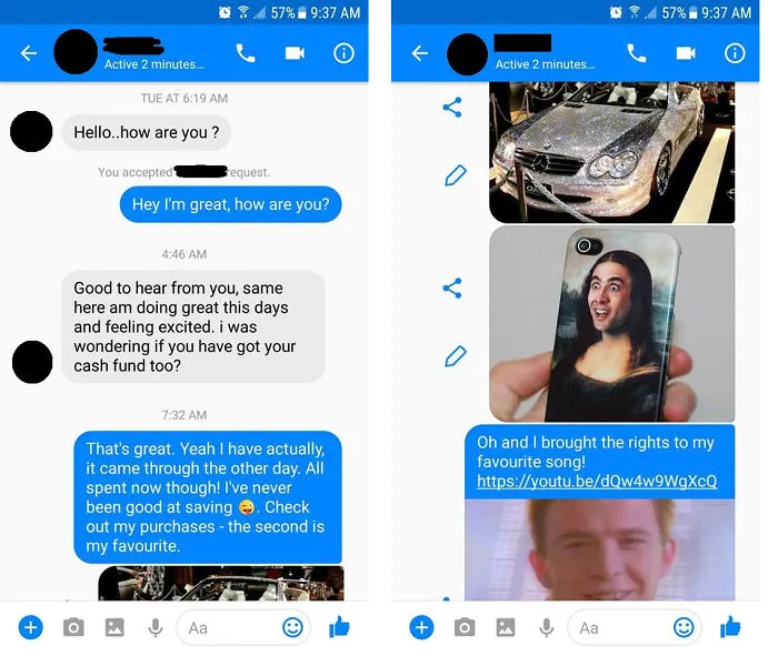 So I Got Messaged By A Scammer...