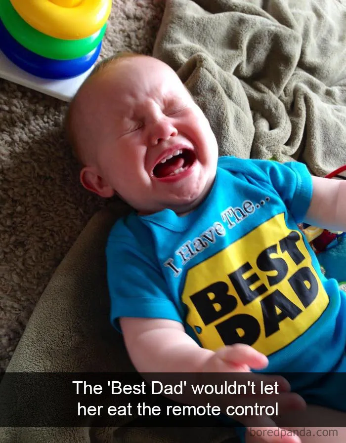 The 'Best Dad' Wouldn't Let Her Eat The Remote Control