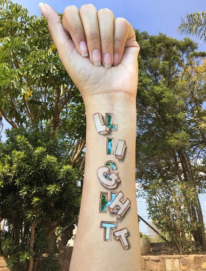 I Create Temporary 3D Paintings On My Left Hand (22 Pics)