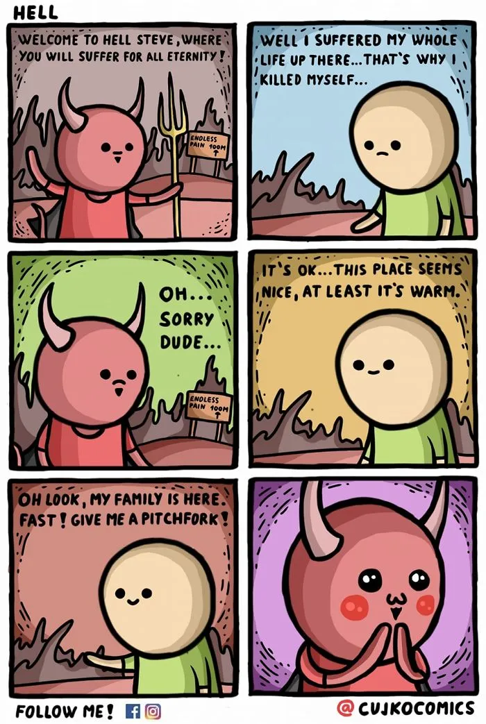 37 Dark, Sad And Sometimes Wholesome Comics That I Created Over The Last Year