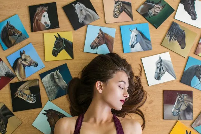 I Challenged Myself To Paint One Horse Portrait Every Day For 365 Days