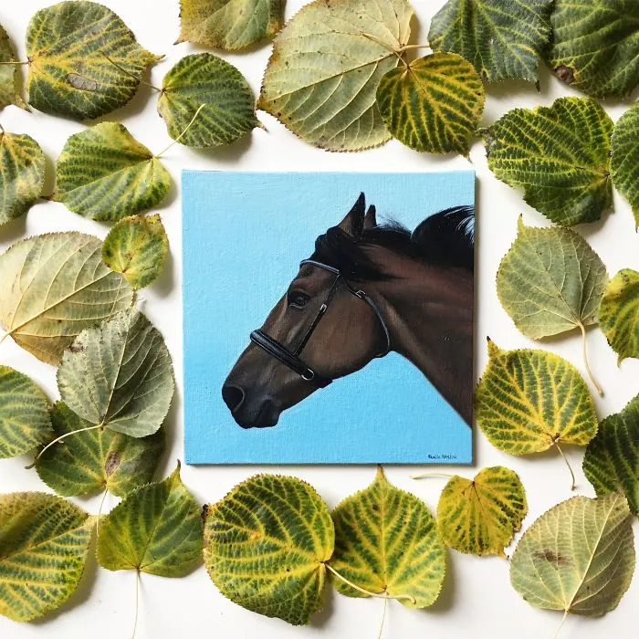I Challenged Myself To Paint One Horse Portrait Every Day For 365 Days