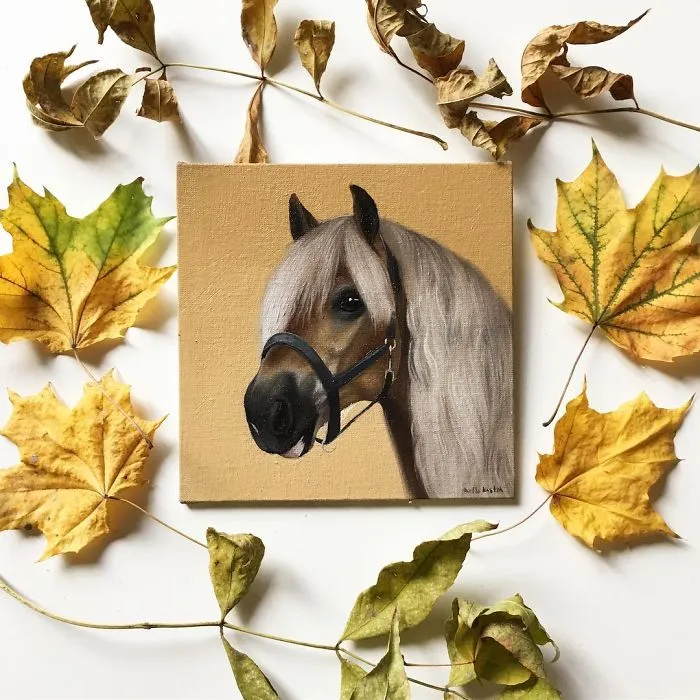 I Challenged Myself To Paint One Horse Portrait Every Day For 365 Days