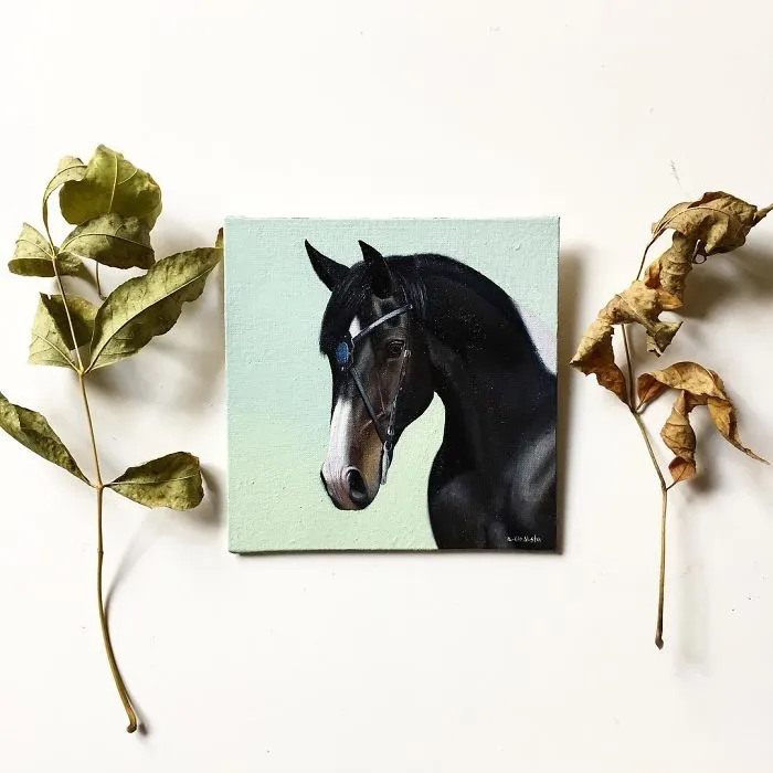 I Challenged Myself To Paint One Horse Portrait Every Day For 365 Days