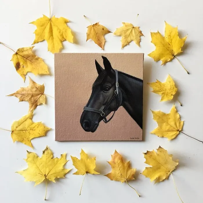 I Challenged Myself To Paint One Horse Portrait Every Day For 365 Days