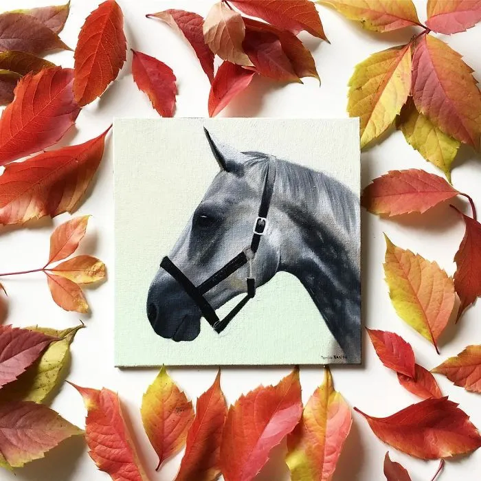 I Challenged Myself To Paint One Horse Portrait Every Day For 365 Days