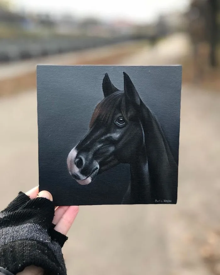 I Challenged Myself To Paint One Horse Portrait Every Day For 365 Days