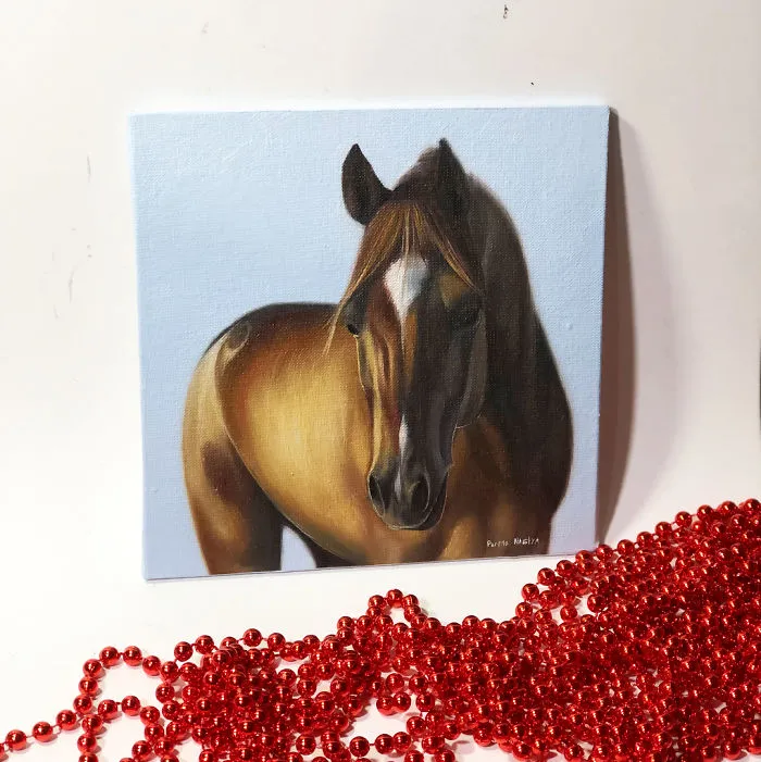 I Challenged Myself To Paint One Horse Portrait Every Day For 365 Days