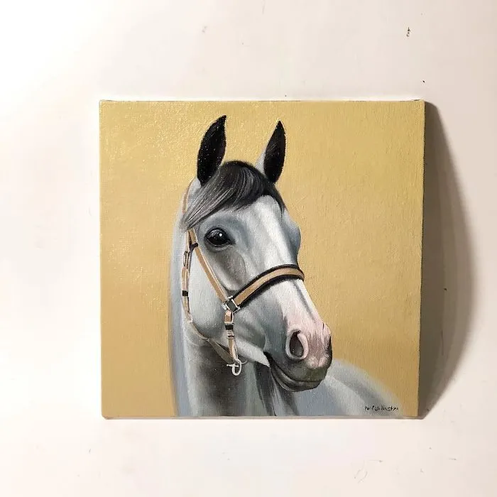 I Challenged Myself To Paint One Horse Portrait Every Day For 365 Days