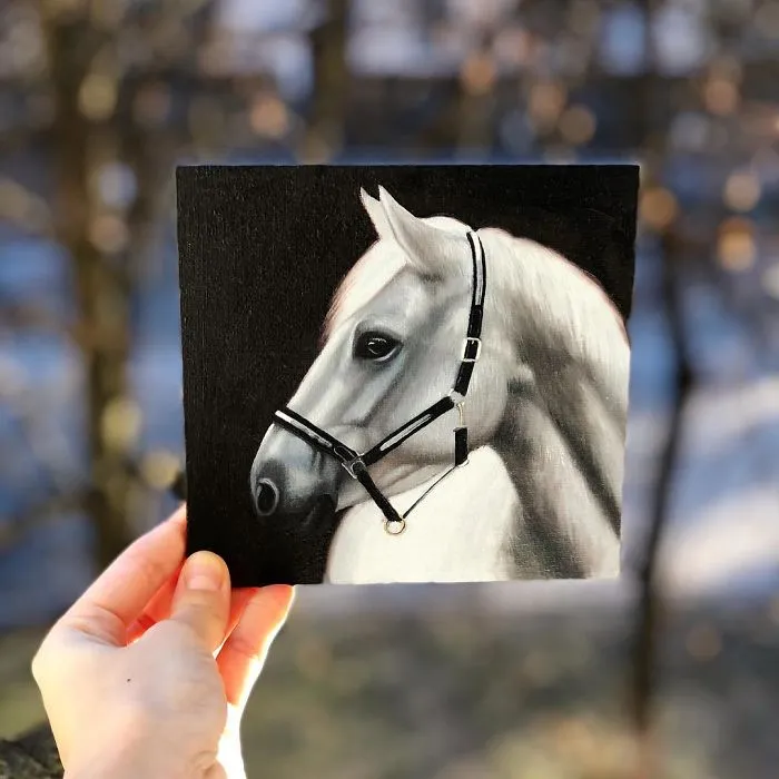 I Challenged Myself To Paint One Horse Portrait Every Day For 365 Days