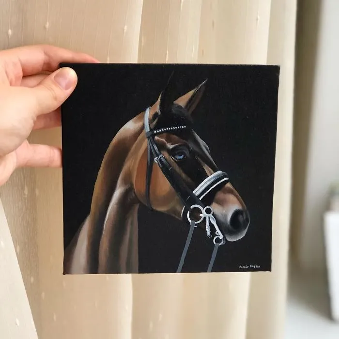 I Challenged Myself To Paint One Horse Portrait Every Day For 365 Days