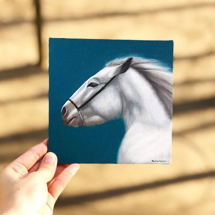 I Challenged Myself To Paint One Horse Portrait Every Day For 365 Days