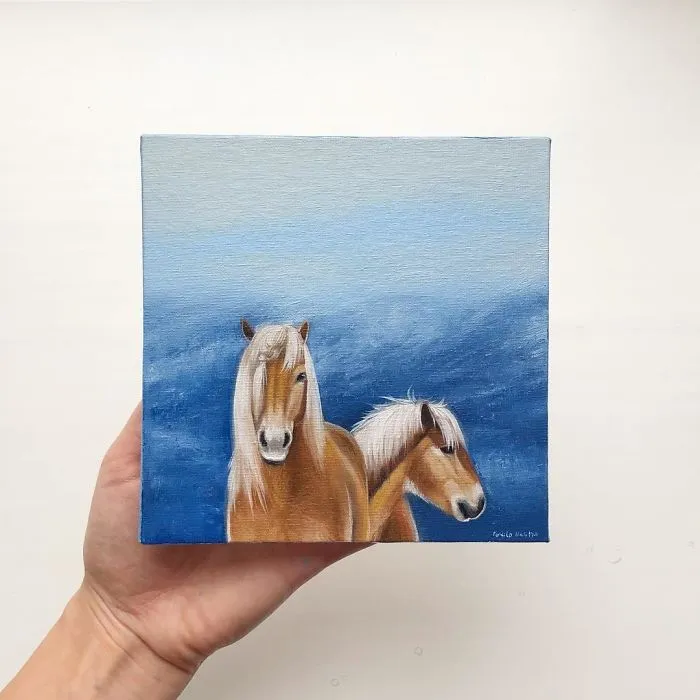 I Challenged Myself To Paint One Horse Portrait Every Day For 365 Days