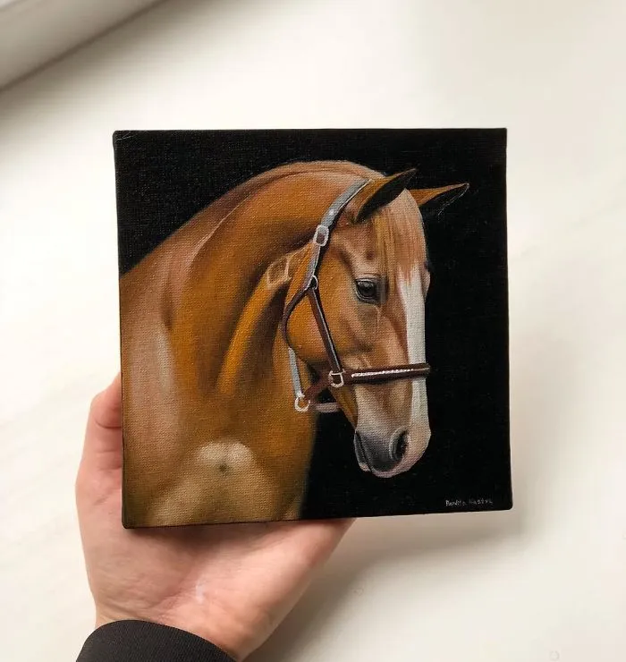 I Challenged Myself To Paint One Horse Portrait Every Day For 365 Days