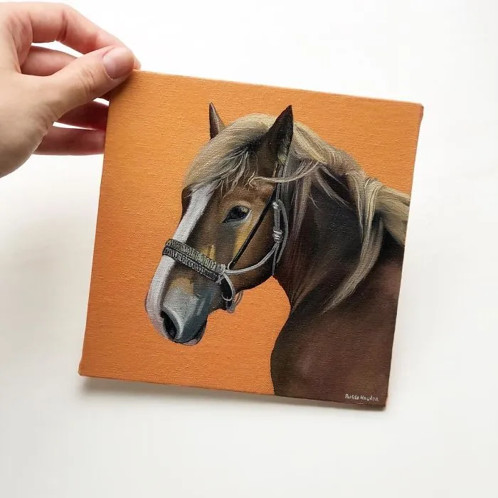 I Challenged Myself To Paint One Horse Portrait Every Day For 365 Days