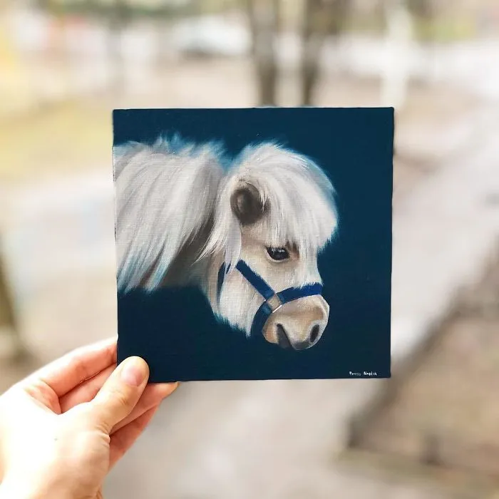 I Challenged Myself To Paint One Horse Portrait Every Day For 365 Days