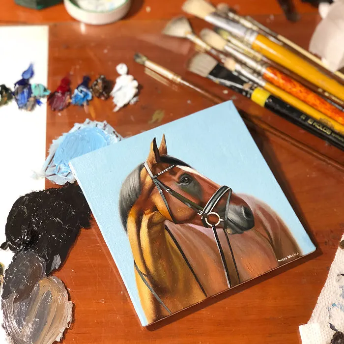 I Challenged Myself To Paint One Horse Portrait Every Day For 365 Days