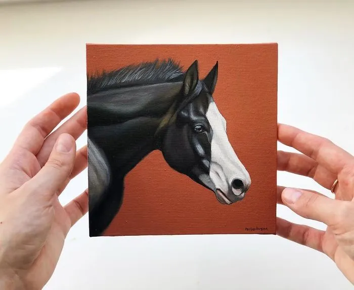 I Challenged Myself To Paint One Horse Portrait Every Day For 365 Days