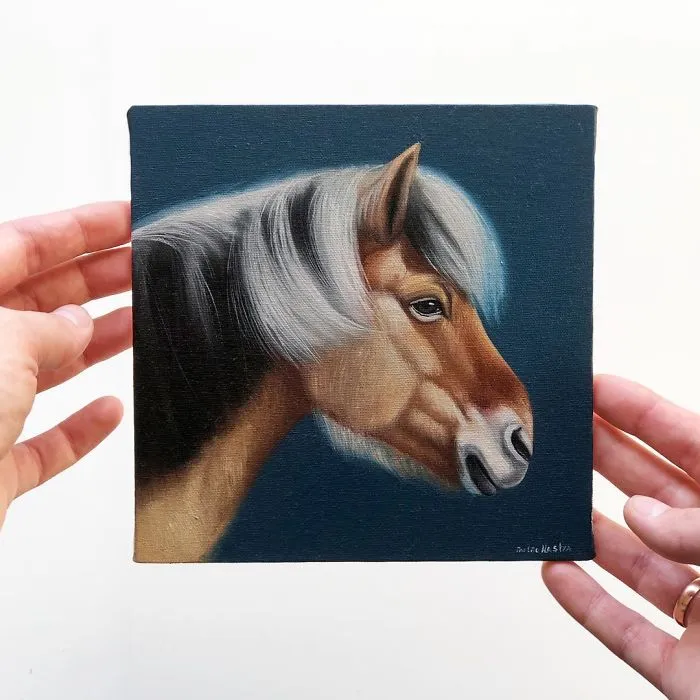 I Challenged Myself To Paint One Horse Portrait Every Day For 365 Days