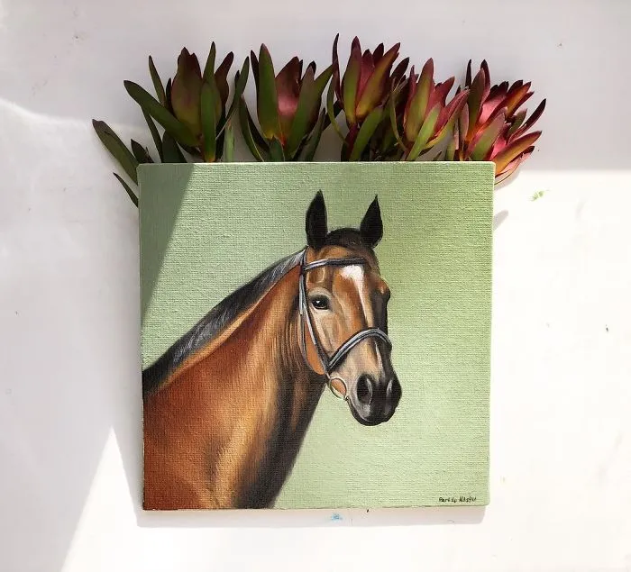 I Challenged Myself To Paint One Horse Portrait Every Day For 365 Days