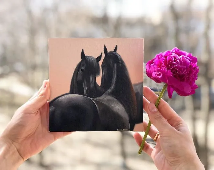 I Challenged Myself To Paint One Horse Portrait Every Day For 365 Days