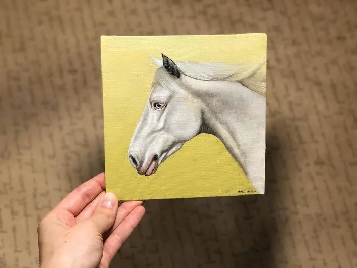 I Challenged Myself To Paint One Horse Portrait Every Day For 365 Days
