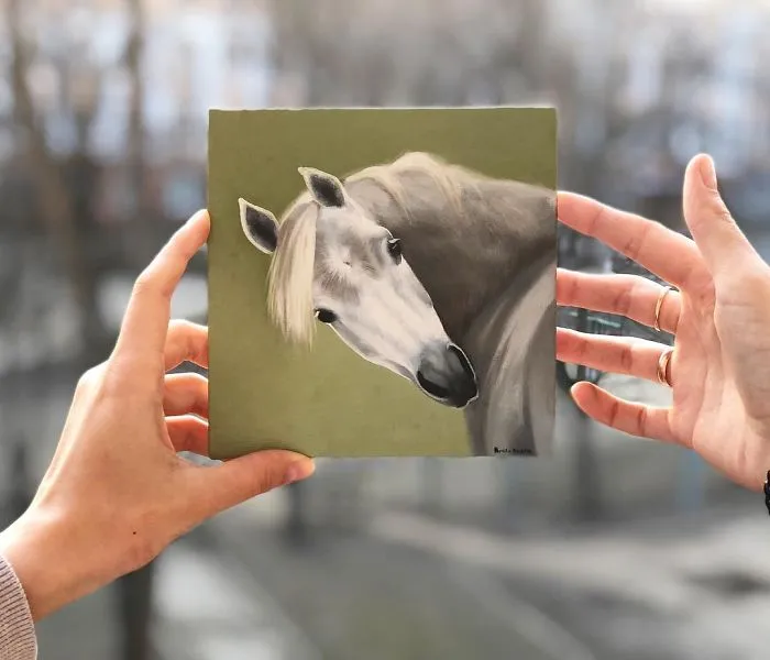 I Challenged Myself To Paint One Horse Portrait Every Day For 365 Days