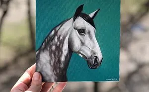 I Challenged Myself To Paint One Horse Portrait Every Day For 365 Days