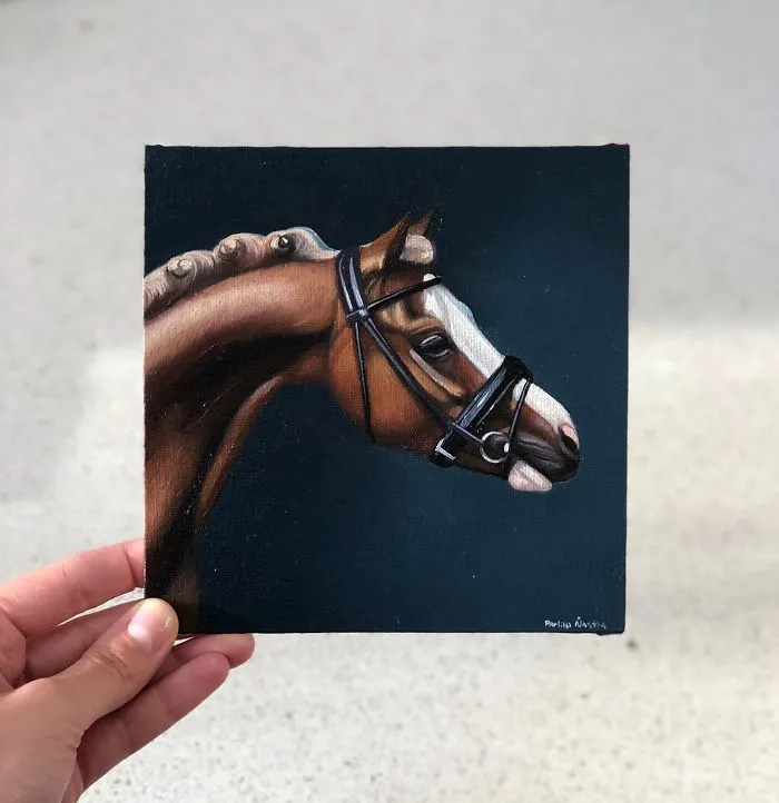 I Challenged Myself To Paint One Horse Portrait Every Day For 365 Days