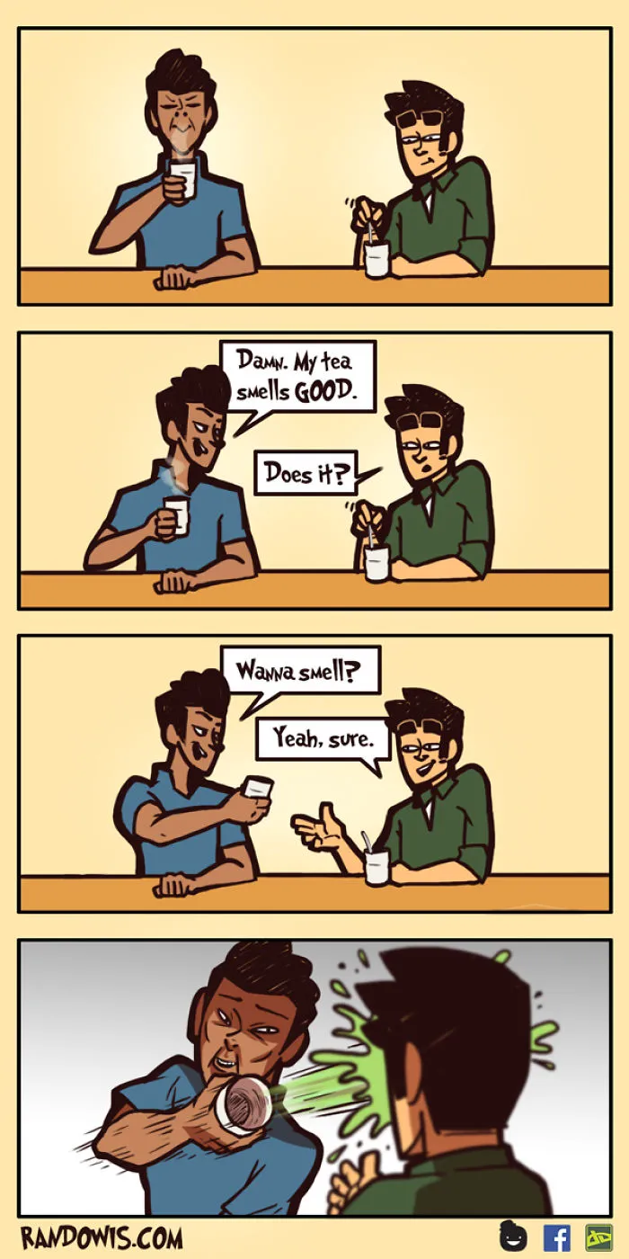 30 Socially Awkward Situations And Funny Random Thoughts That Gained This Artist 100,000 Followers