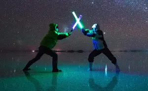 Dream Comes True: Star Wars Within Billions Of Stars At Largest Mirror On Earth, Salar De Uyuni