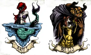 After The 500th Time Watching Disney Movies With My Daughters, I Decided To Ruin Their Favorite Disney Princesses