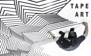 Tape Installation At The Museum Of Selfies In Glendale, California