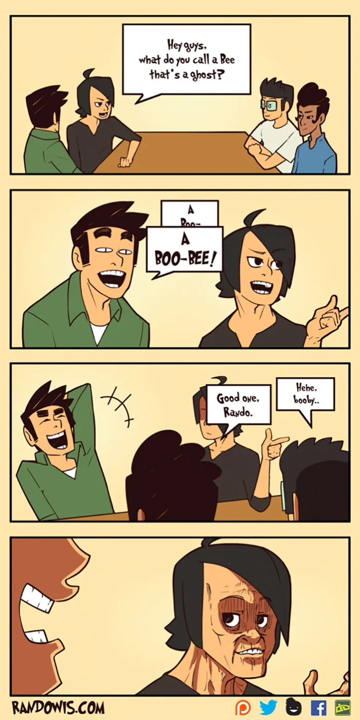 30 Socially Awkward Situations And Funny Random Thoughts That Gained This Artist 100,000 Followers