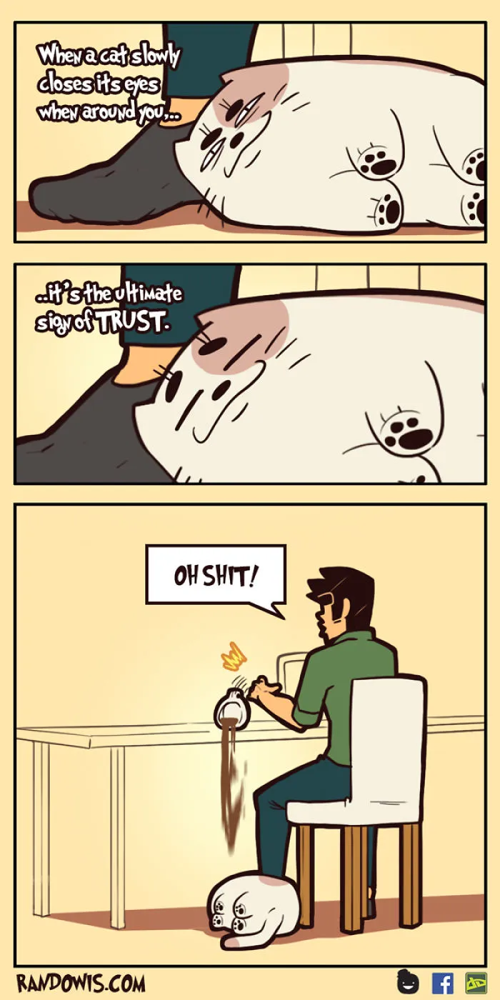 30 Socially Awkward Situations And Funny Random Thoughts That Gained This Artist 100,000 Followers