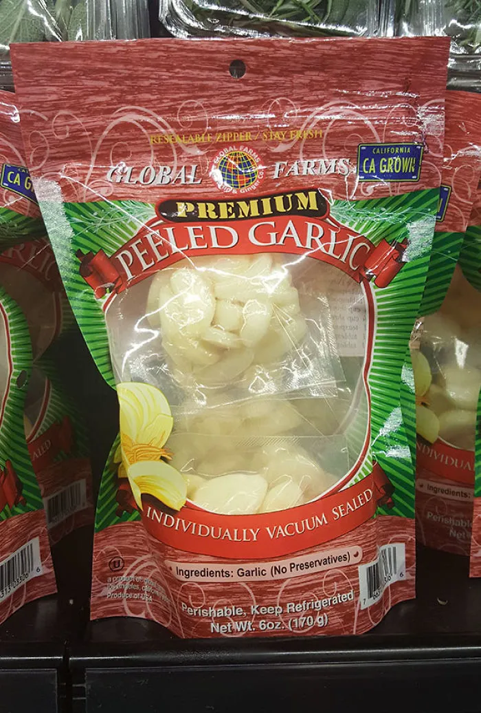 If Only Garlic Had A Natural, Biodegradable Casing Instead Of Plastic